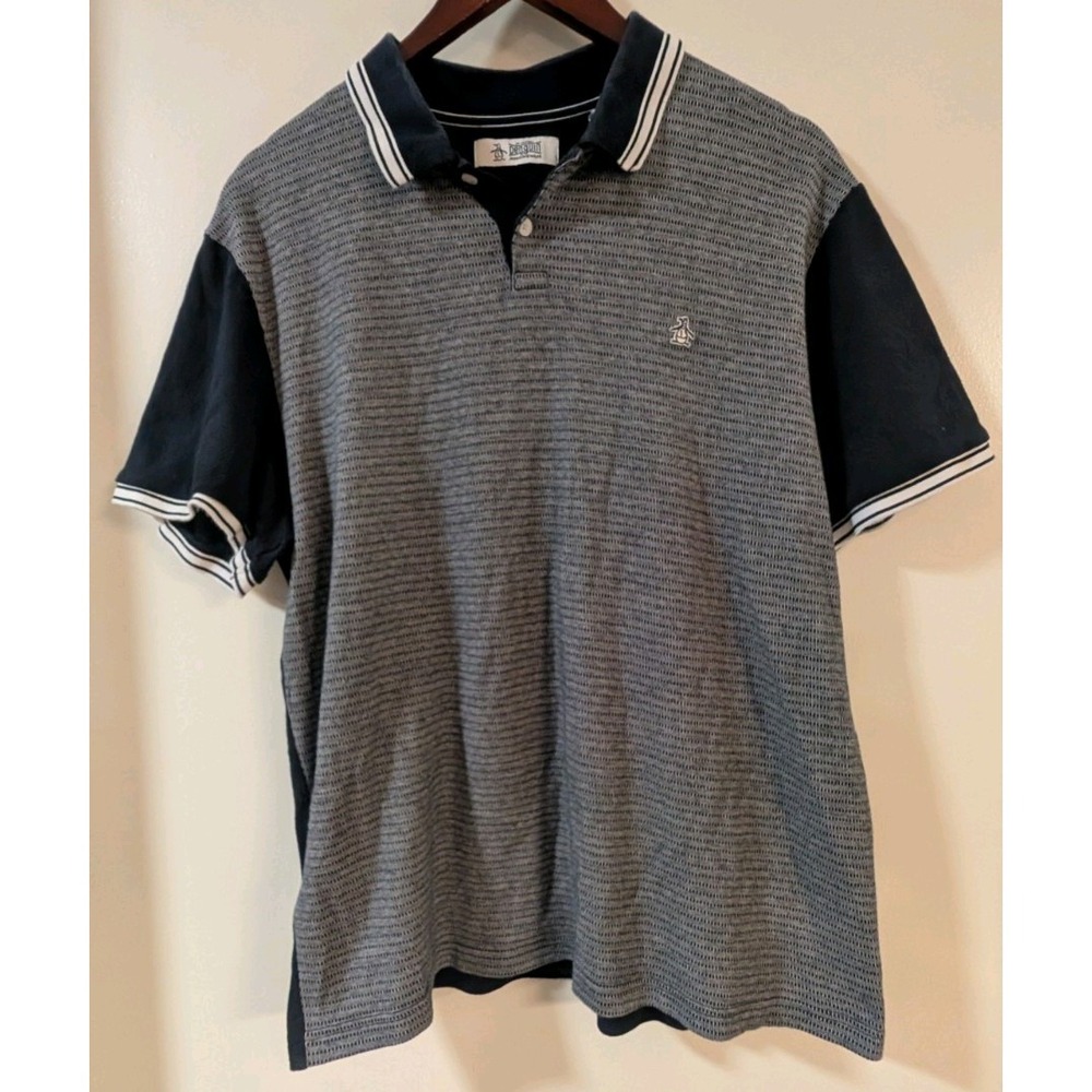 🐧 Original Penguin Men's XL Cotton Polo Shirt Short Sleeve Munsingwear